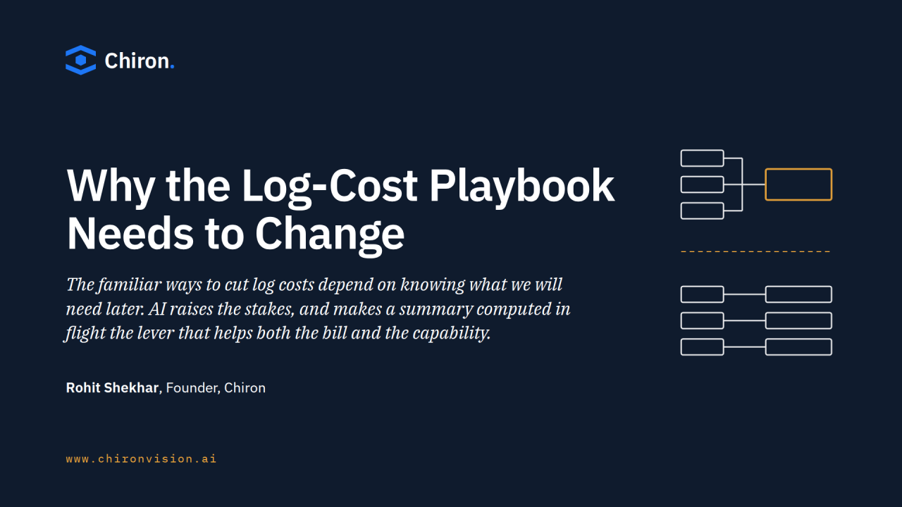 Why the Log-Cost Playbook Needs to Change, by Rohit Shekhar